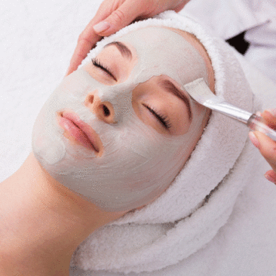 facial with mask